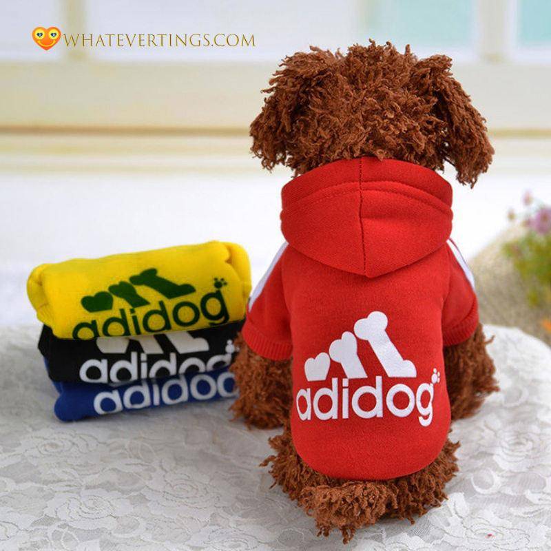 Jumpsuit Hoodie For Small Medium Size Dogs Pet Stuff Color : Red|Blue|Light Blue|Black|Gray|Yellow|Pink 