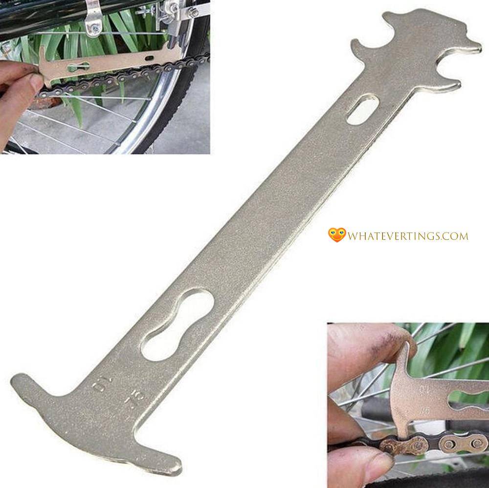 Bicycle Chain Wear Indicator Checker Repair Tool Outdoors Color : Silver|Black 