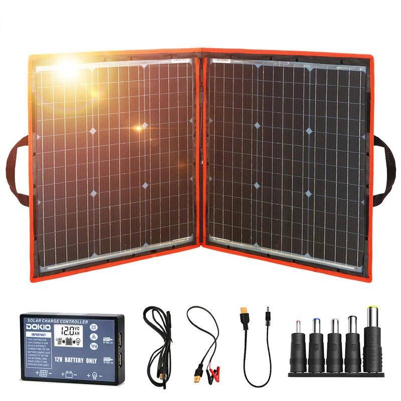 Portable Foldable Solar Panel With 12V Controller Outdoors Ships From : China|United Arab Emirates|Poland|United States|United Kingdom|GERMANY|SPAIN|Russian Federation|France 